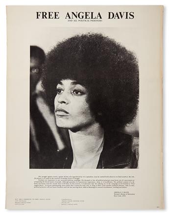 (BLACK PANTHERS.) DAVIS, ANGELA. Free Angela Davis.